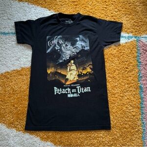 Attack on Titan Final Season Anime Black T-Shirt Men’s Size Small